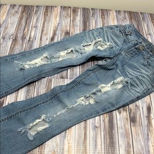 ⭐️ ZCO Jeans Distressed Flares Size 3